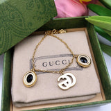 18K GG Black Stones Bracelet