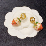 18K GG Strawberry Earrings