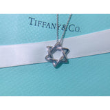 18K Tiff Star of David Pendant Necklace