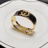 18K GG Black Gold Cuff Bracelet