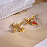 18K CD Dioramour Je Vous Adore Earrings