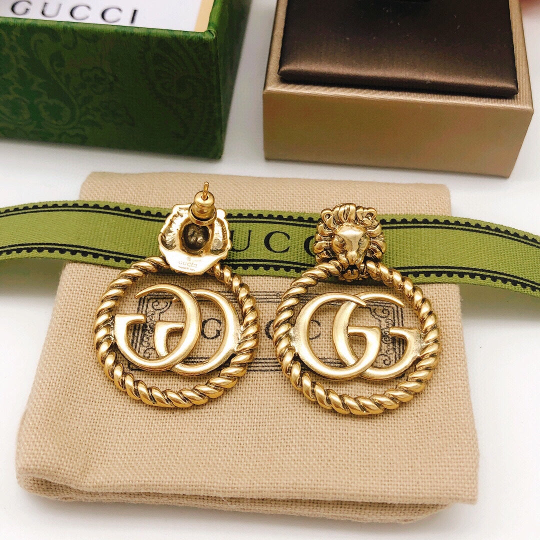18K GG Pendant Earrings