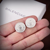 18K BB Cirle Earrings