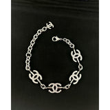 18K CC Gold Diamond Bracelet