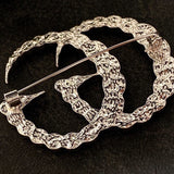 18K GG Crystal Brooch