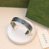 GG Cube Green Wide Bracelet