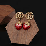 18K GG Strawberry Earrings