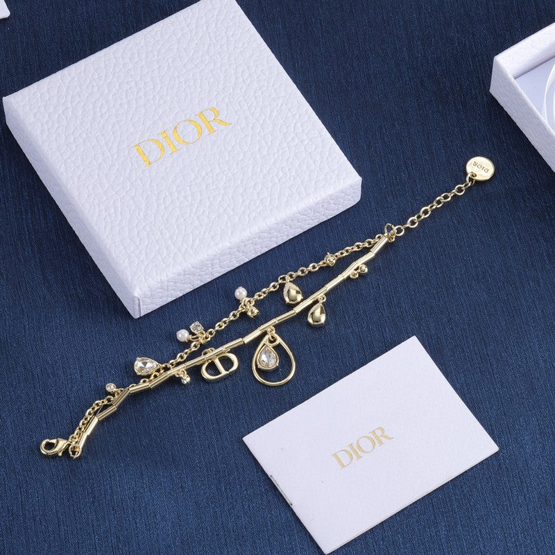 18K CD Crystal Bracelet