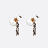 18K CD J'Adior Pearl Earrings