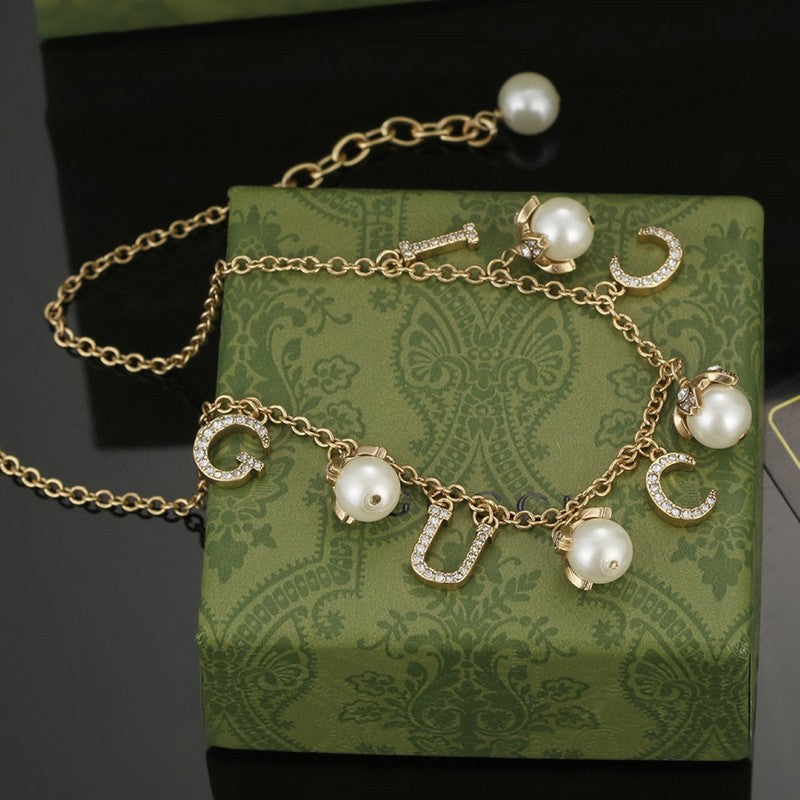 18K GG Pearl Necklace