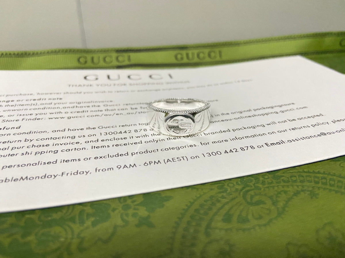 GG Interlocking G Wide Ring