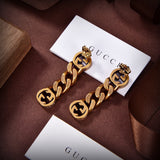 18K GG Chain Earrings