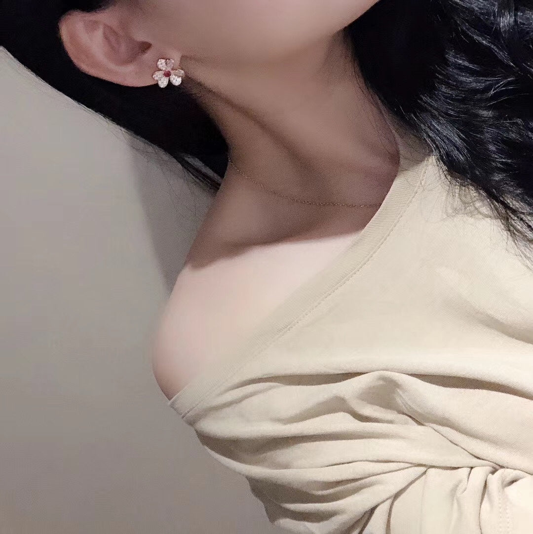 18K Frivole Pink Sapphire Earrings