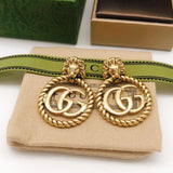18K GG Pendant Earrings