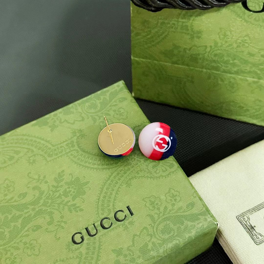 18K GG Color Earrings