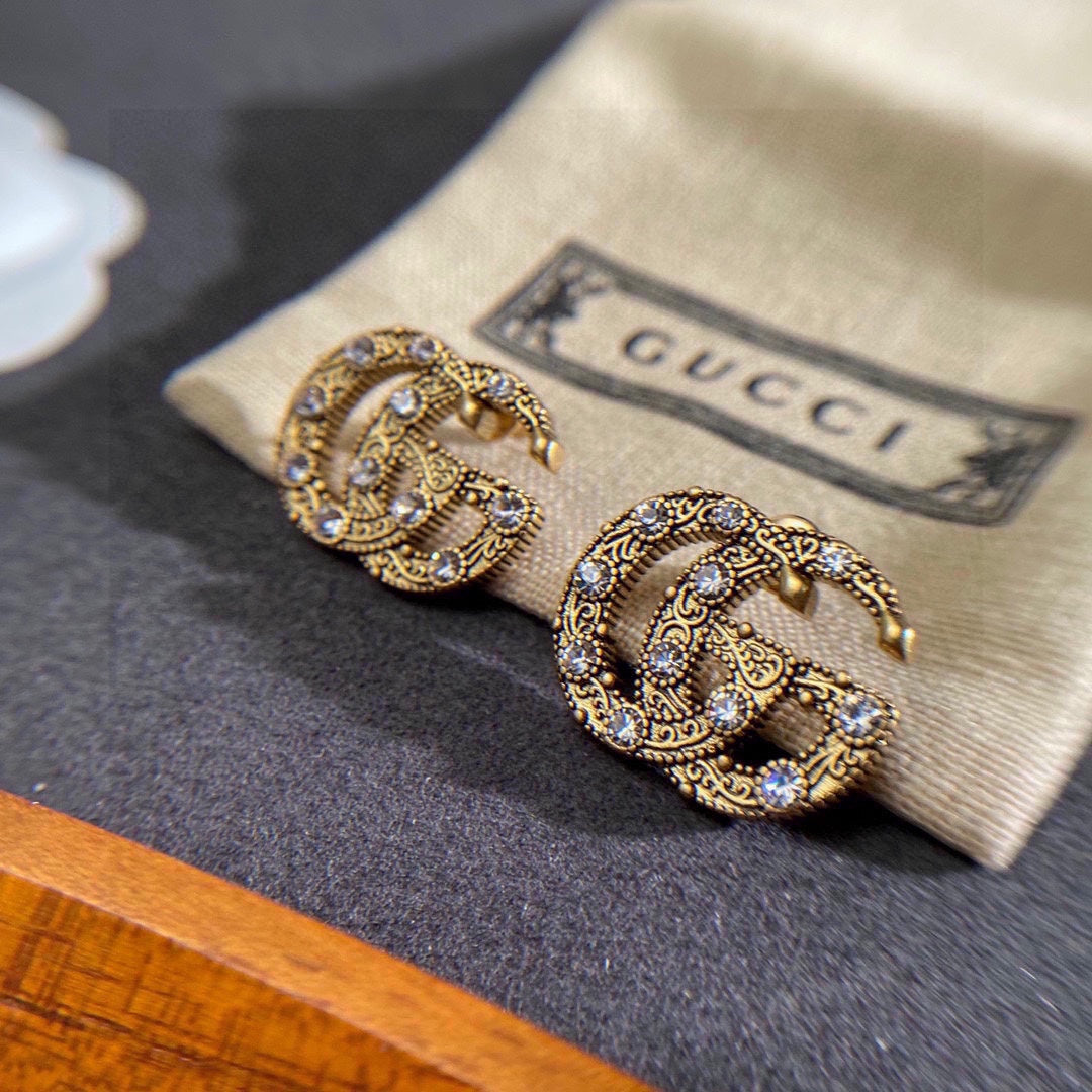 18K GG Crystals Earrings