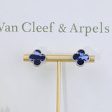 18K Vintage Alhambra Blue Earrings
