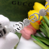 GG Flowers Open Cuff Bracelet