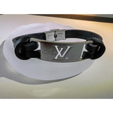 18K Louis Leather Bracelet