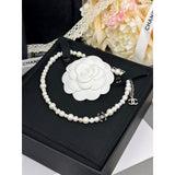 18K CC 26C Choker Pearl Necklace