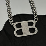 18K BB Chain Diamond Necklace