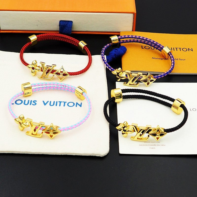 18K Louis Monogram Red Gold Bracelet
