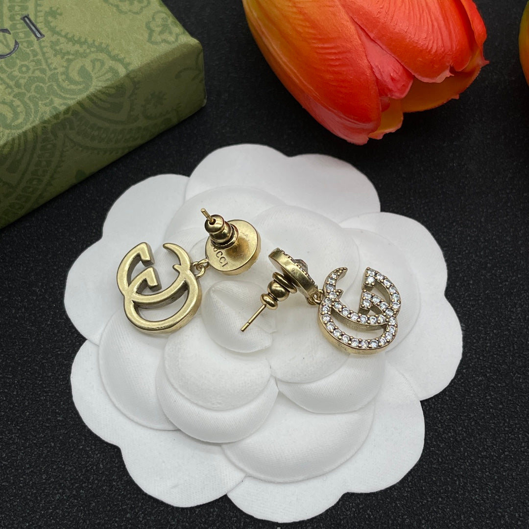 18K GG Crystals Earrings