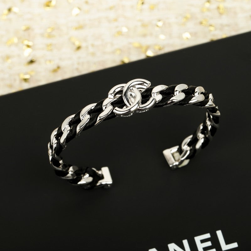 18K CC Color Leather Bracelet