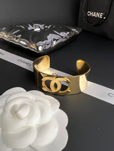 18K CC Gold Cuff Bracelet