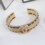 18K CC Strass Cuff Bracelet