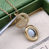 18K GG Crystal Necklace