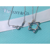 18K Tiff Star of David Pendant Necklace