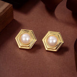 18K Triomphe Pearl Earrings