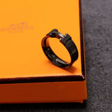 18K Clic HH So Black Ring