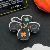 18K CC Color Flower Brooch