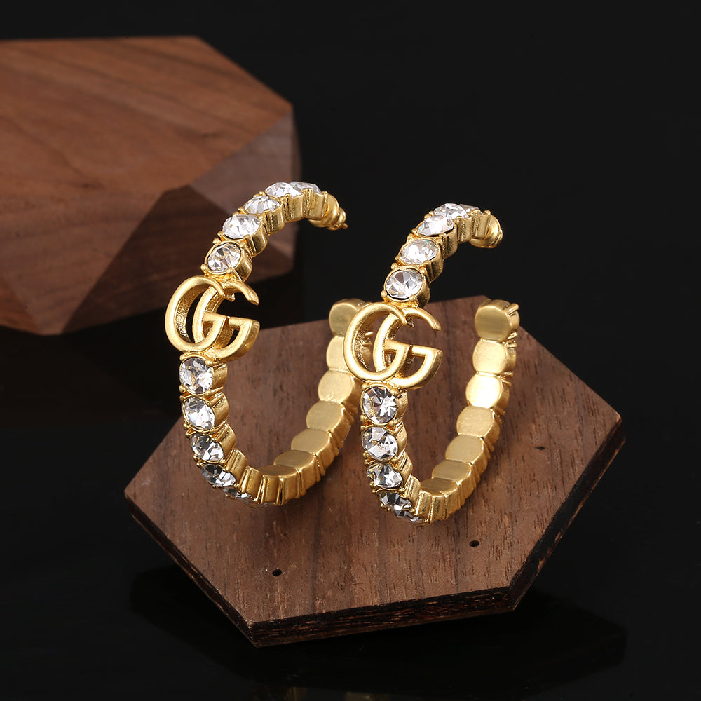 18K GG Circle Earrings