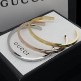 18K GG Icon Open Cuff Bracelet