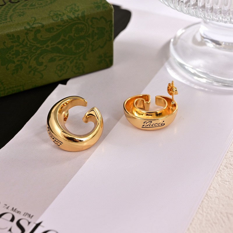 18K GG Logo Earrings