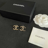 18K CC Vintage Gold Earrings