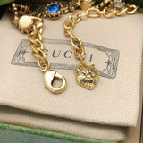 18K GG Interlocking G Crystals Bracelet