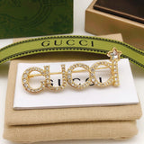 18K GG Diamonds Brooch