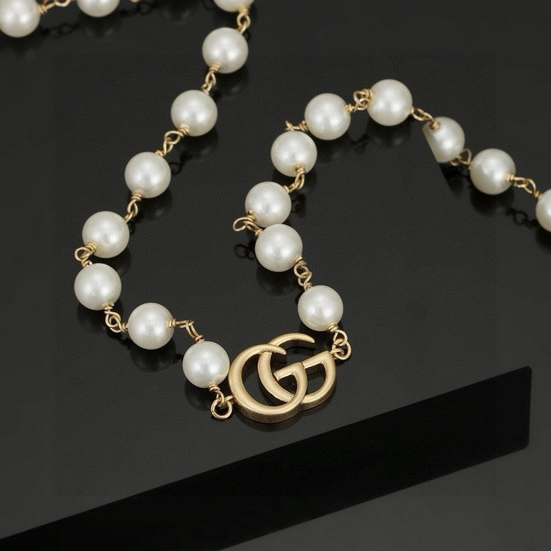 18K GG Pearl Necklace