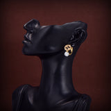 18K GG Interlocking G Diamond Earrings