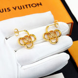 18K Louis Hollow Gold Earrings