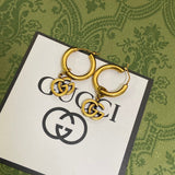 18K GG Hollow Earrings