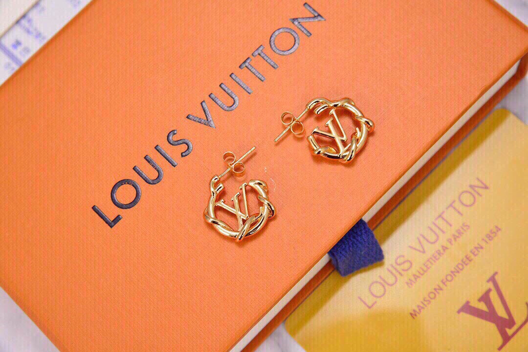 18K Louis Garden Louise Hoop Earrings