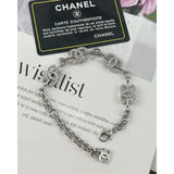 18K CC Gold Diamond Bracelet