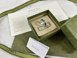 GG Interlocking G Turquoise Enamel Ring