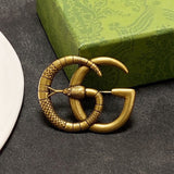 18K GG Snake Brooch
