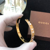 18K GG Icon Blossom Enamel Bangle Bracelet